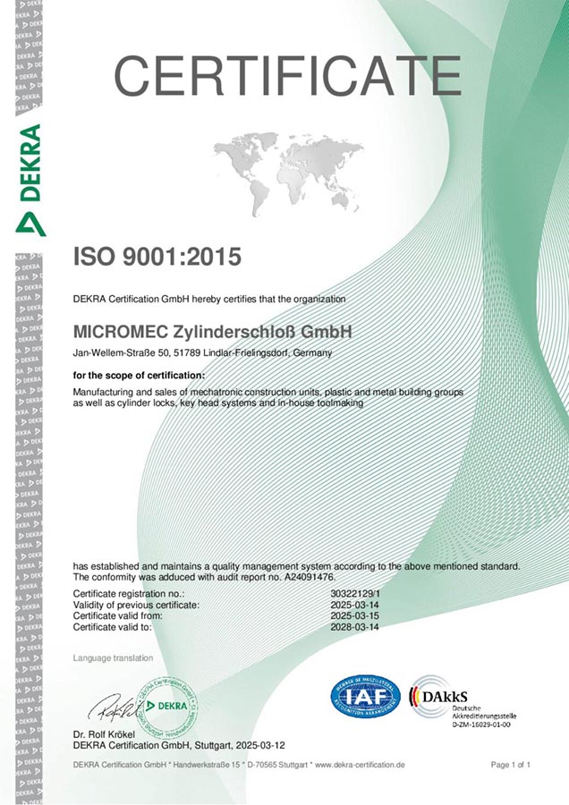 Certificate ISO-9001